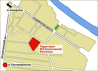 Схема проезда в центр пластической хирургии "Клиника века"